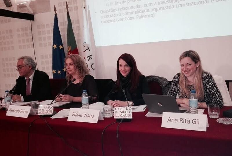 Juíza Flávia da Costa Viana participa de seminário em Portugal e de reuniões em instituições ligadas ao Judiciário da pátria mãe 